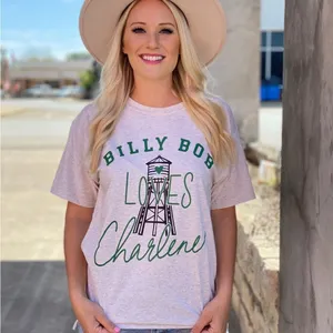 Next Level Apparel Billy Bob Loves Charlene T-Shirt 90s country Joe Diffie thumbnail 2
