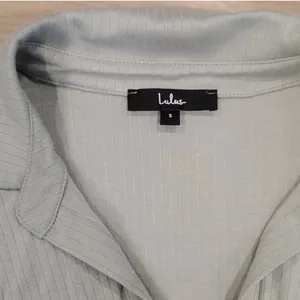 Lulu's Lookin' Flirty Sage Green Ribbed Collared Short Sleeve Crop Top thumbnail 7