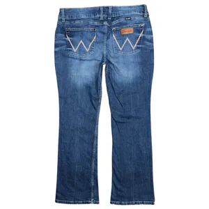 Wrangler Women’s Retro Mae Bootcut Jeans Sz 15 x 32 Mid Rise Stretch Blue Denim thumbnail 2