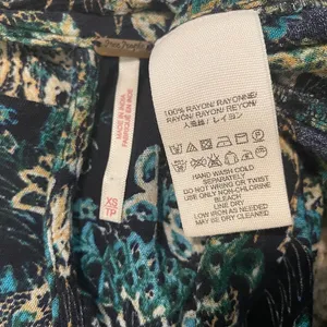 Free People XS Lady Luck floral paisley bell sleeve tunic dress TLS1 3479 thumbnail 2