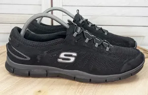 Skechers Gratis In Motion Slip On‎ Sneakers Black Womens 11 thumbnail 1