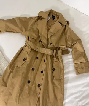 Nasty Gal tan trench coat thumbnail 1