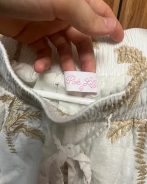 Pink Lily Palm Tree Beach pants  thumbnail 4