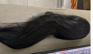 Mercy blended Hair 20 inch 5x5 HD lace front wigs 200density human frontal Hair thumbnail 3