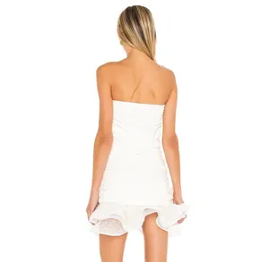 NBD Alice mini dress in white thumbnail 3