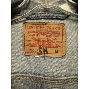 Levi's 70507 Light Wash Denim Trucker Jean Jacket Classic 90s 100% Cotton Medium thumbnail 12