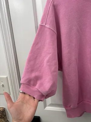 Pilcro short sleeve crew neck sweatshirt top thumbnail 4