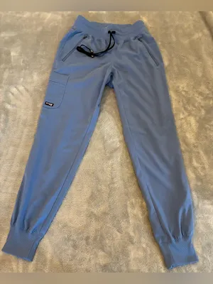 Women’s Grey’s Anatomy Brand Light Blue Drawstring Jogger Pants Size XXS thumbnail 1
