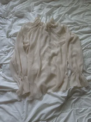 Forever 21 nude sheer Blouse thumbnail 3