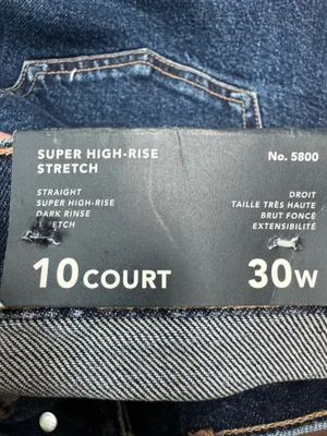 NWT American Eagle Stretch Super High-Rise Straight Jeans Size 10 Short thumbnail 5