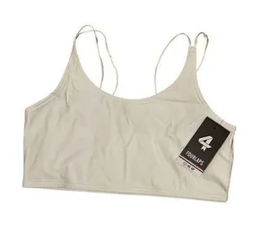 Women’s Poise Longline Fitness Activewear White Sports Bra Sz XL thumbnail 1