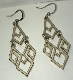 Geometric Dangle Earrings thumbnail 1