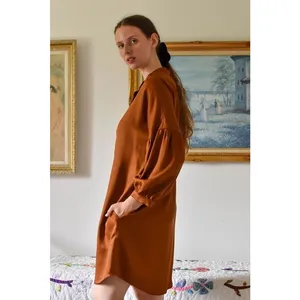 Eve Gravel Eastwood Dress- Copper Size S thumbnail 2