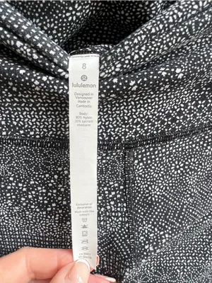 Lululemon Align Pant Full Length 28" Meisai Ice Grey Black Size 8 thumbnail 7