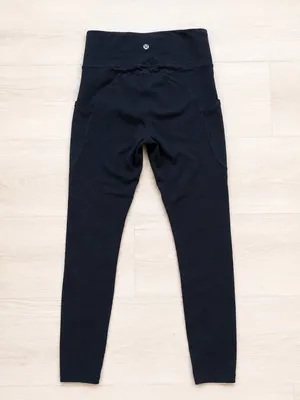 Lululemon Black Wunder Train High-Rise Tight with Pockets 25in Sz 4 thumbnail 2
