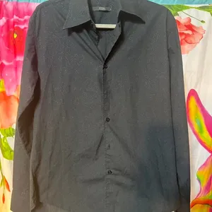 S281. 4 You - Black paisley button up shirt thumbnail 1