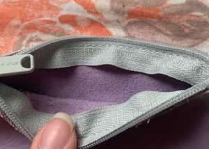 Small leather pouch jewelry bag lipstick lipgloss bag pouch lilac purple coin thumbnail 3