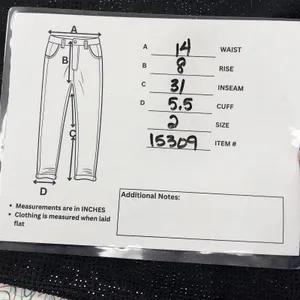 Cache Skinny Low Rise Jeans Women‎ 2 Black Rhinestone Stretch Y2K McBling thumbnail 13
