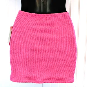 NEW Good American Womens‎ 00/0 XXS/XS Always Fits Swim Skirt Mini Bright Pink thumbnail 3