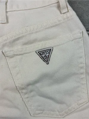 Vintage 90s white guess mini skirt thumbnail 3