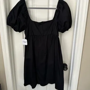 Altar’d State black Jaycee Bow dress thumbnail 4