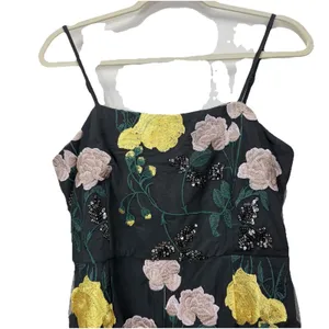 NWT Lulus Rue Colorful Floral Embroidered Sequin Bodycon Mini‎ Dress LARGE thumbnail 5