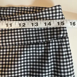 Autres Filles Houndstooth Pants Women M Black White Cropped Flare Stretch thumbnail 8