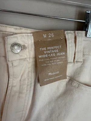 NEW Madewell The Perfect Vintage Wide-Leg Jean 26 thumbnail 8