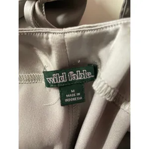 Wild Fable Silver Satin Bell Sleeve A-Line Mini Dress Size M thumbnail 3