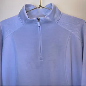 lululemon Softstreme‎ Long Sleeve Half-Zip Dress Lilac Smoke Sz L thumbnail 3