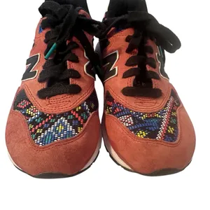 New Balance 580 Elite Women's Size 7 Considered Chaos Aztec‎ Red School Preppy thumbnail 2