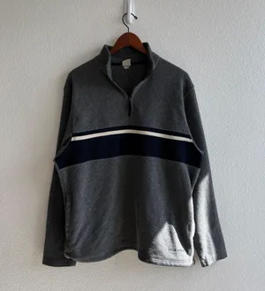Old Navy Vintage Striped Fleece Sweater thumbnail 2