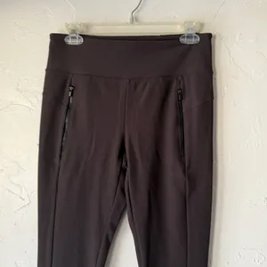 Athleta Stallar Tight UPF Mocha‎ Brown Espresso High Rise Zipped Athleisure thumbnail 4