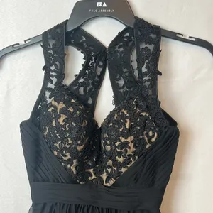La Femme 20629 Black Lace Mini Dress Size 0 Prom Homecoming Hoco thumbnail 4