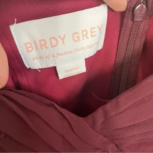 Birdy Grey Spence Bridesmaid Dress in Cabernet Maroon Red Medium thumbnail 5