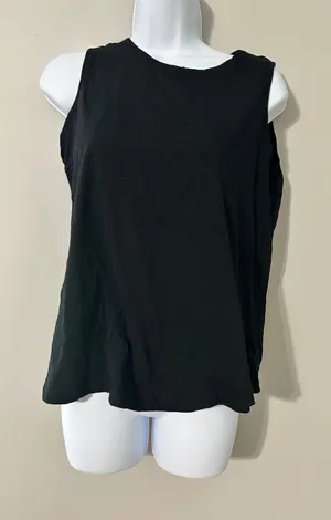 ASOS DESIGN Maternity Tank Top US 6 Black Sleeveless‎ Cotton Blend thumbnail 1