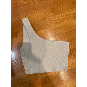 Babaton One Shoulder‎ Ribbed scupltKnit Light Beige Small Aritzia Asymmetrical thumbnail 3