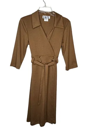 Vintage BFA Classics Brown Dress Size 4P thumbnail 1