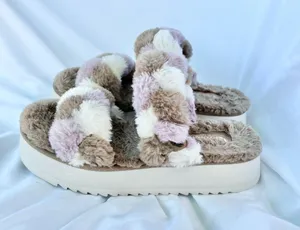 Koolaburra By Ugg | Womens Ya-Baby Slide Sandal Slippers Size 8 Faux Fur thumbnail 5
