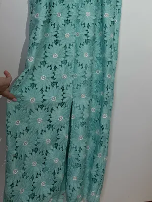 SAYLOR Mint Green Floral Lace Midi Dress with Spaghetti Straps thumbnail 7