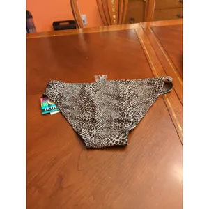 HOT KISS Women’s Swimsuit Bikini Bottom M Floral Belt Detail New With Tags thumbnail 8