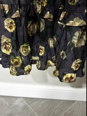 Petal & Pup Lillee Tiered Maxi Dress Lavender Floral Size M thumbnail 3