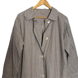 Free People Arlo Gingham Check 2 Piece Mini Dress Long Sleeve Shirt Co-Ord Set S thumbnail 6