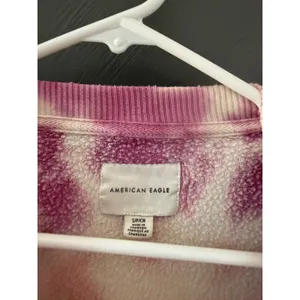 American Eagle Womens Tie Dye Spiral Sweatshirt Purple Orange Oversized Small‎ thumbnail 7