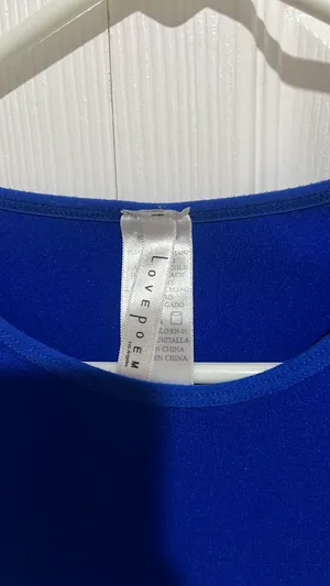 Love Peace and Lazy Days Royal Blue Top thumbnail 3