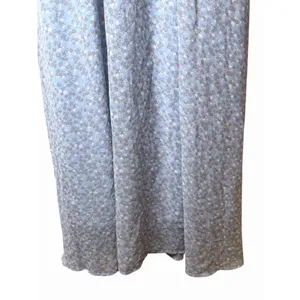 Entro Blue Maxi Dress Sz M V-Neck Keyhole Bust Flutter Kimono Sleeves thumbnail 4