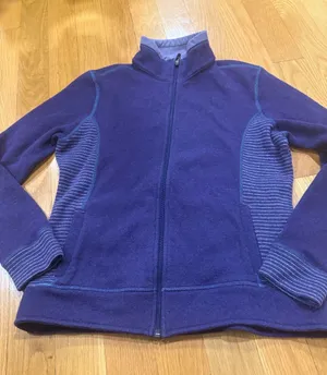 Kuhl women’s Chianti fleece full zip jacket medium. thumbnail 1