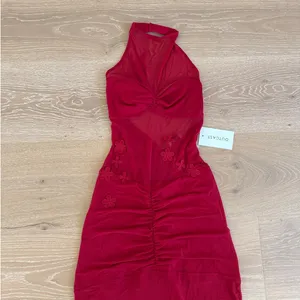 Outcast Clothing Maxi Dress Halter Neck Zerra Size M Red thumbnail 2