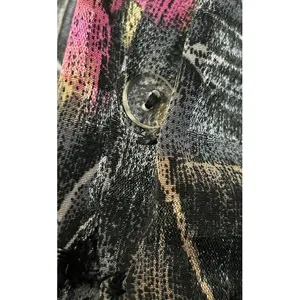 Vintage Alexis‎ Fashions Pink Black Drop Waist Pleated Midi Dress 80s Size Small thumbnail 11
