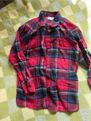 American Eagle Outfitters Plaid Long-Sleeve Button-Down Shirt thumbnail 1